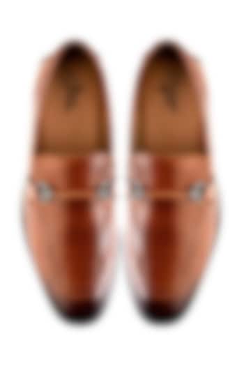 Tan Leather Loafers by Jack Rebel