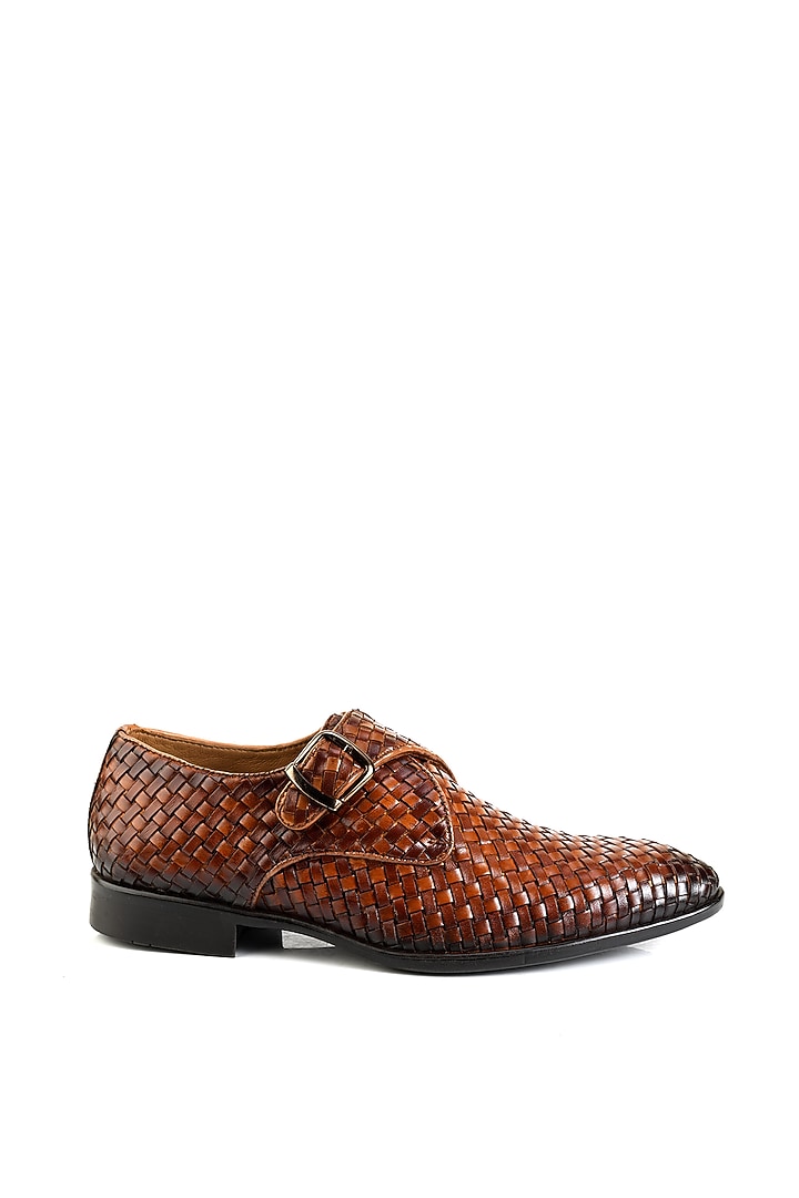 Tan Full Grain Leather Handcrafted Shoes by Jack Rebel at Pernia's Pop Up Shop