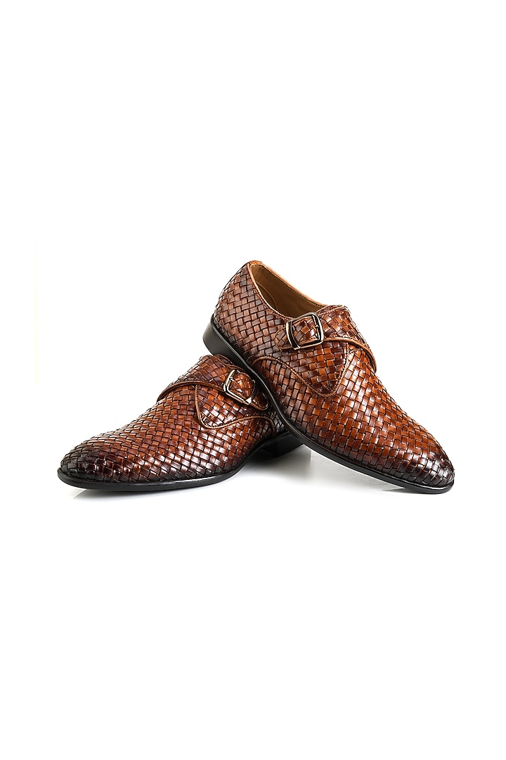 Tan Full Grain Leather Handcrafted Shoes by Jack Rebel at Pernia's Pop Up Shop