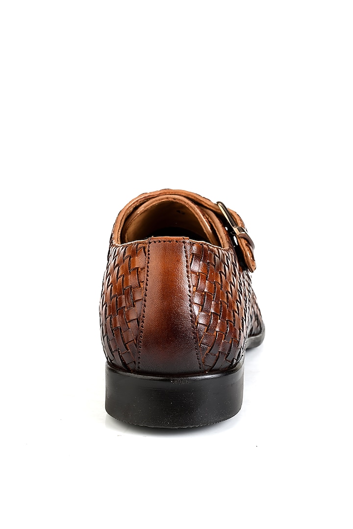 Tan Full Grain Leather Handcrafted Shoes by Jack Rebel at Pernia's Pop Up Shop