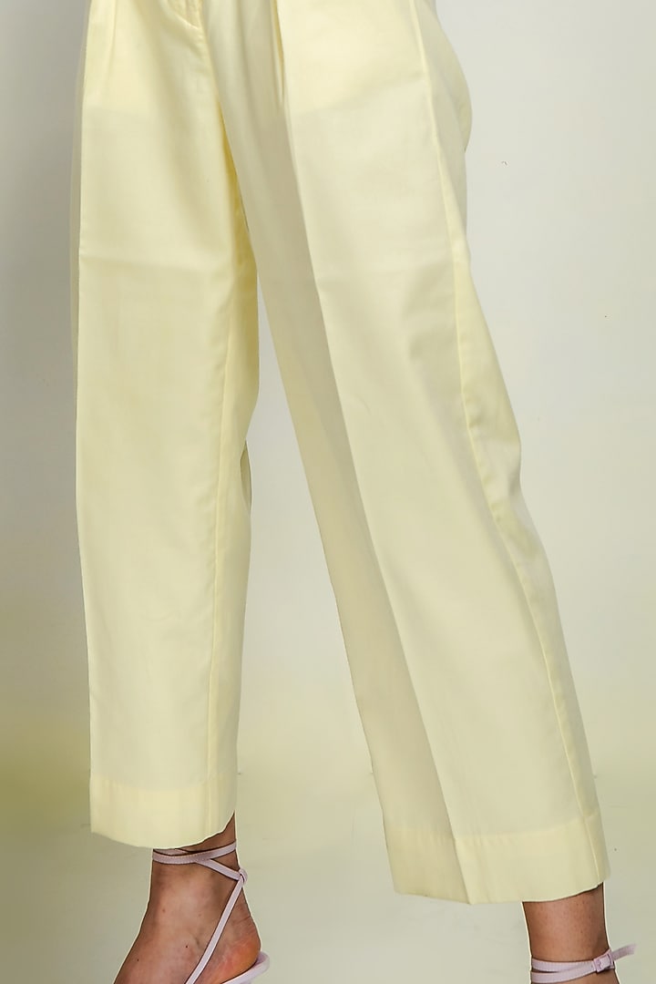 Yellow Giza Cotton Co-Ord set by July Issue at Pernia's Pop Up Shop