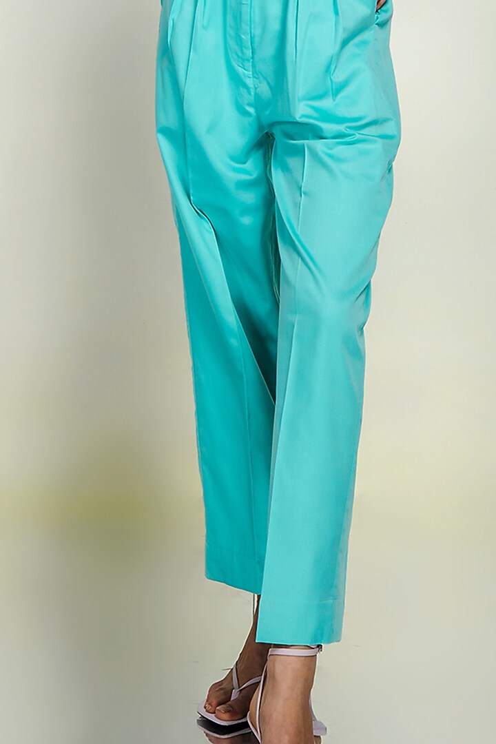 Blue Giza Cotton Co-Ord Set by July Issue at Pernia's Pop Up Shop