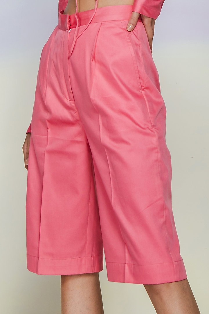 Carrot Pink Giza Cotton Co-Ord Set by July Issue at Pernia's Pop Up Shop
