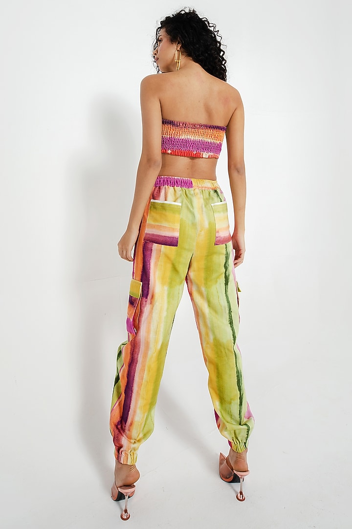 Multi-Colored Cotton Jacquard Printed Co-Ord Set by July Issue at Pernia's Pop Up Shop