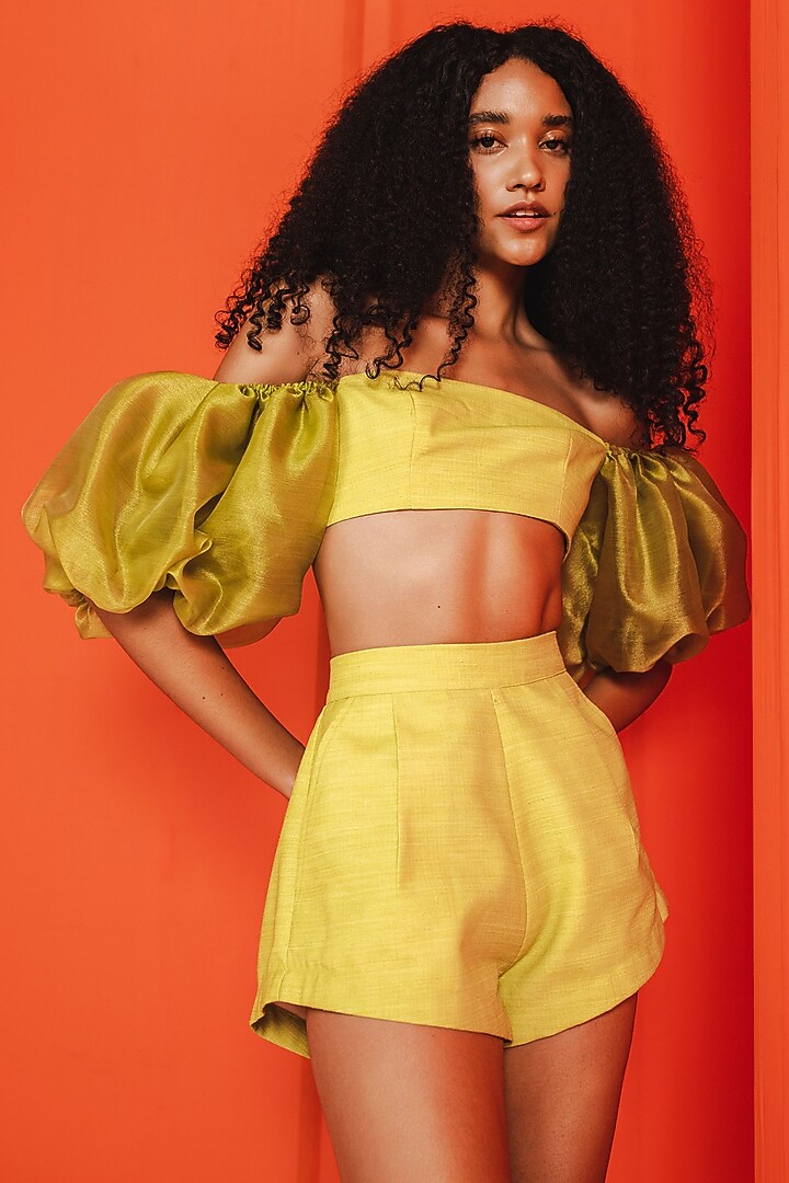 Green Cotton Co-Ord Set by July Issue at Pernia's Pop Up Shop