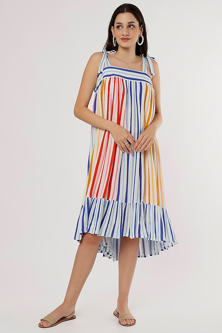 Multi-Coloured Printed Dress by Jilmil