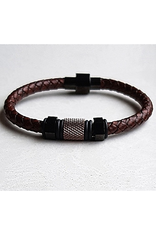 Rose Gold Classic Brown Bracelet Rakhi by JewelitbySZ