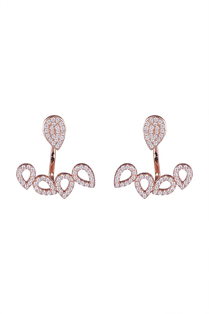 Rose Gold Finish Detachable Earrings by JewelitbySZ at Pernia's Pop Up Shop