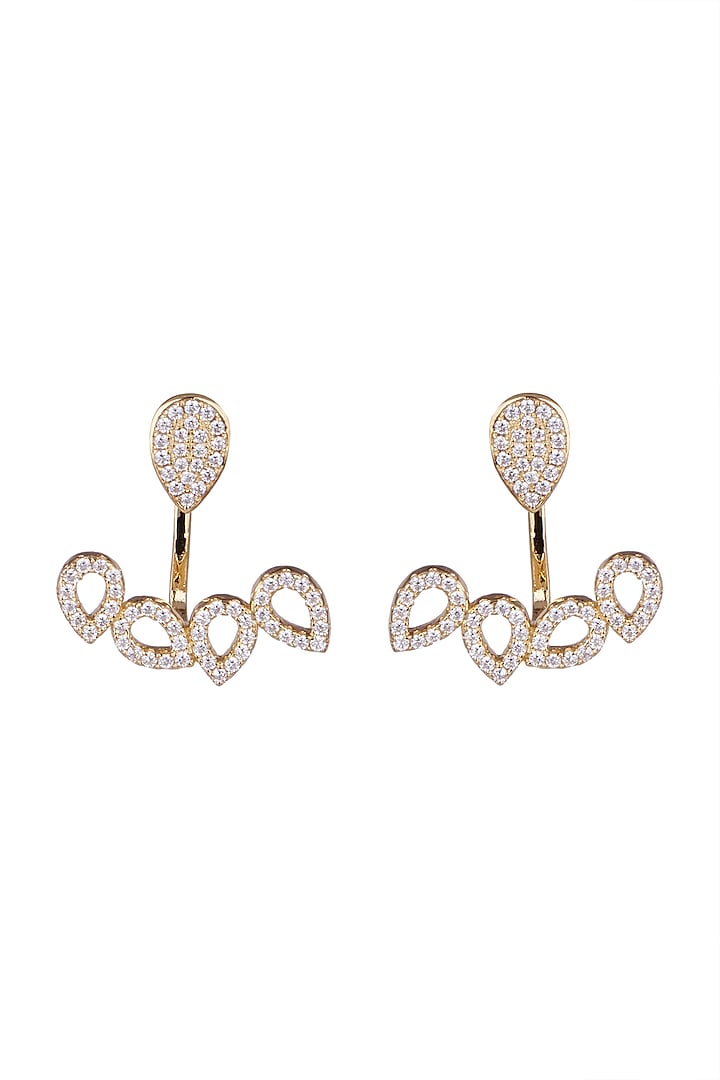 Gold Finish Detachable Earrings by JewelitbySZ