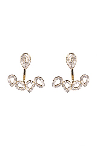 Gold Finish Detachable Earrings by JewelitbySZ