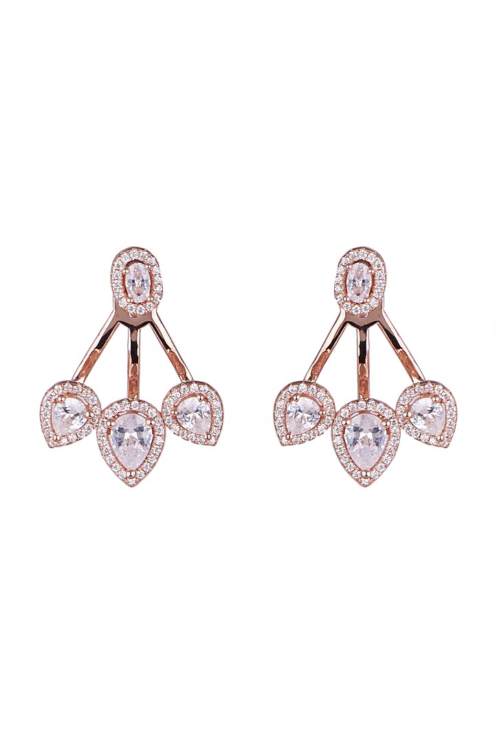 Rose Gold Finish Earrings by JewelitbySZ