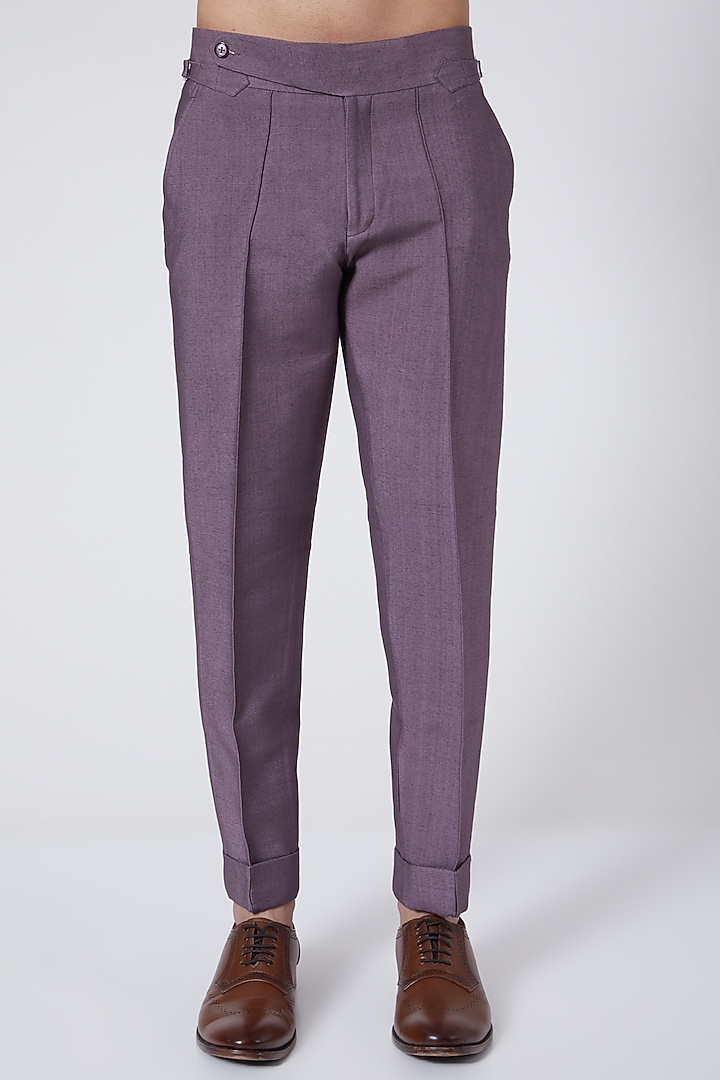 English Purple Embroidered Contemporary Jacket Set by Jatin Malik at Pernia's Pop Up Shop