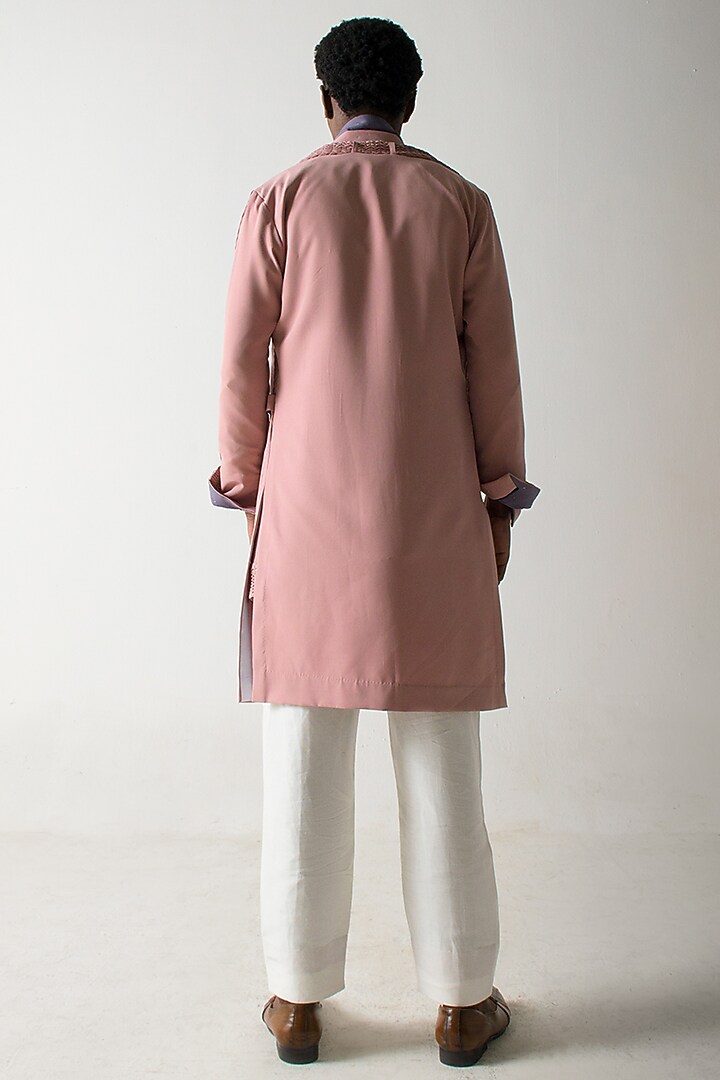 White Cotton Linen Paper Bag Trousers by Jatin Malik at Pernia's Pop Up Shop