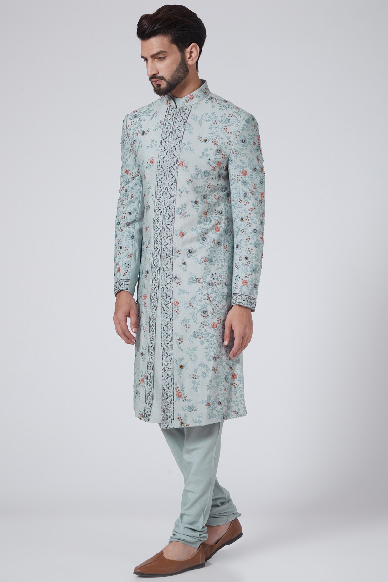 embroidered sherwani