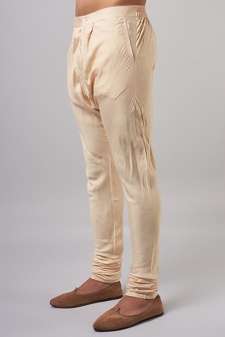 Blush Pink Linen Silk Embroidered Groom Sherwani Set by Jatin Malik at Pernia's Pop Up Shop
