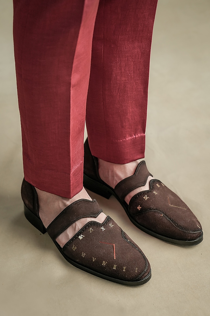 Red Linen Silk Kurta Set by Jatin Malik at Pernia's Pop Up Shop