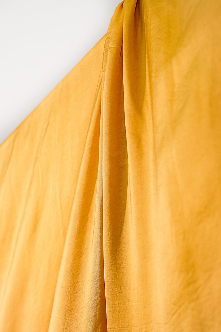 Mustard Embroidered Stole by Jatin Malik at Pernia's Pop Up Shop