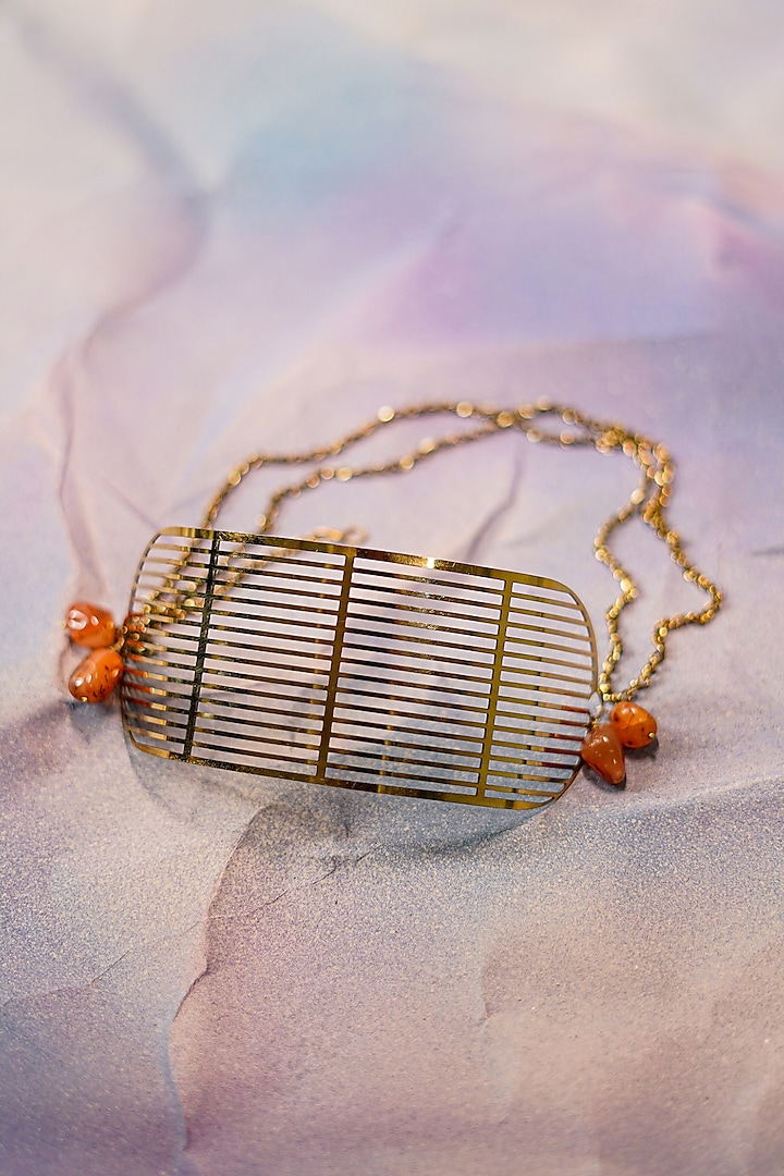 Gold Handmade Choker Necklace by Jatin Malik