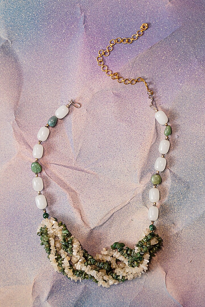 Green Emeralds Handcrafted Necklace by Jatin Malik