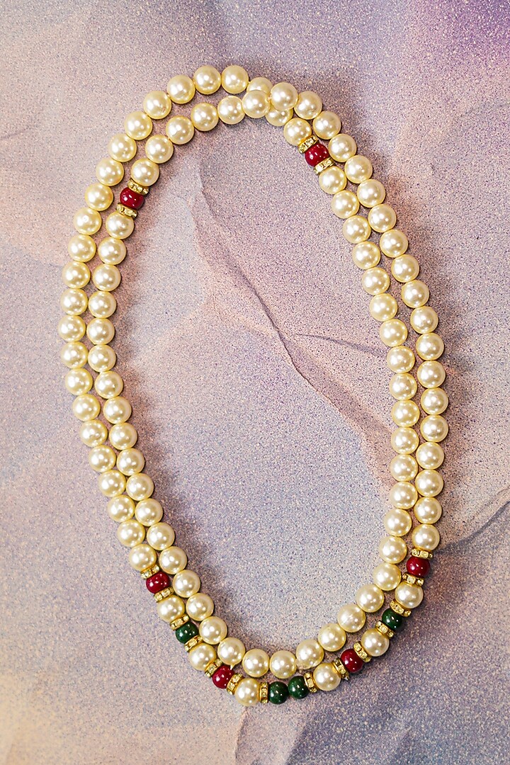 Ivory Pearl Mala by Jatin Malik at Pernia's Pop Up Shop
