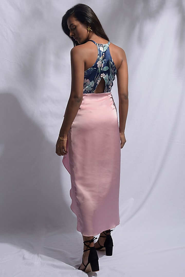 Soft Pink Floral Wrap Summer Dress by Jan & April at Pernia's Pop Up Shop