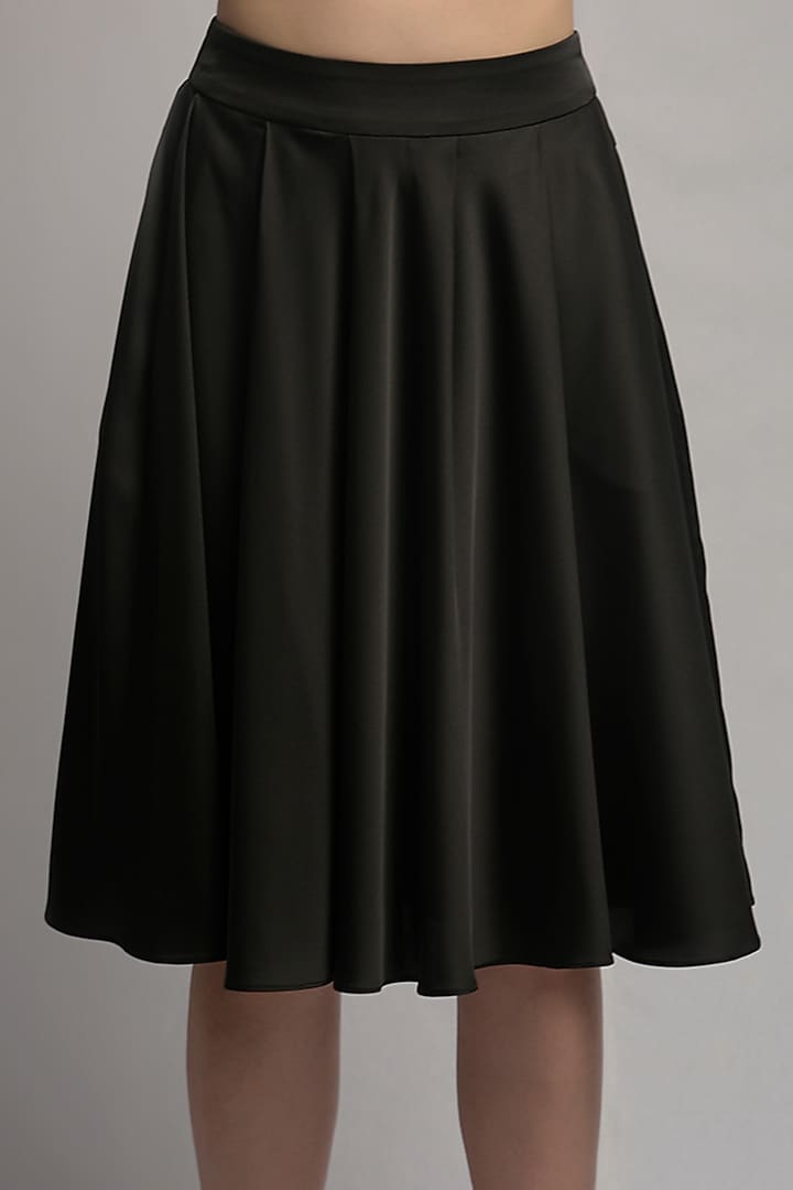 Black Pleated Midi Skirt by Jan & April at Pernia's Pop Up Shop