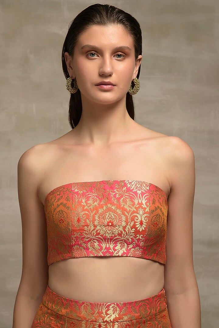 Tangerine Zari Bustier by Jan & April at Pernia's Pop Up Shop