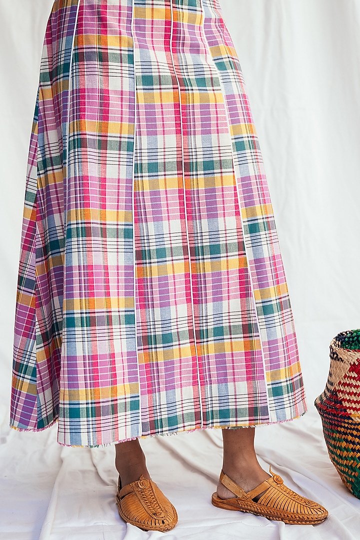 Pink Cotton Embroidered Summer Dress by Jodi at Pernia's Pop Up Shop