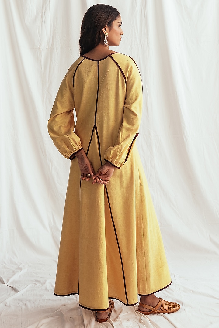 Yellow Kala Cotton Embroidered Vacation Dress by Jodi at Pernia's Pop Up Shop