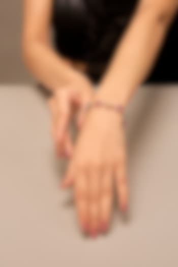 Gold Finish Multi-Colored Crystal Bracelet by Johori at Pernia's Pop Up Shop