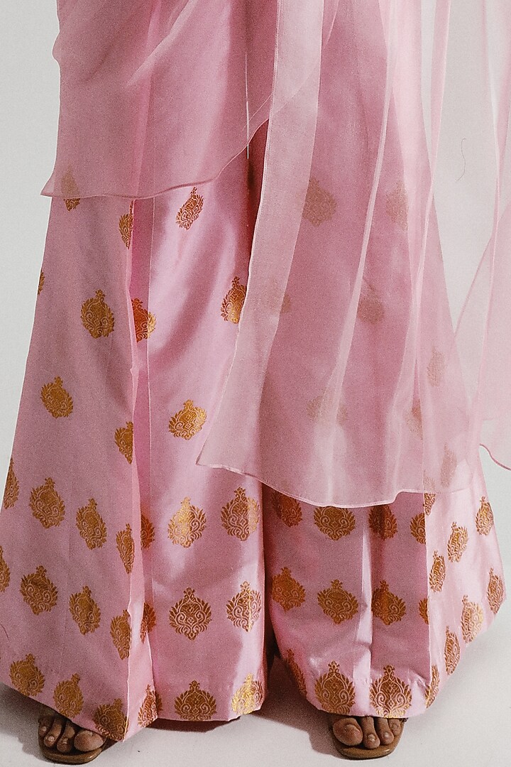 Pink Handwoven Jacket by Joskai Studio at Pernia's Pop Up Shop