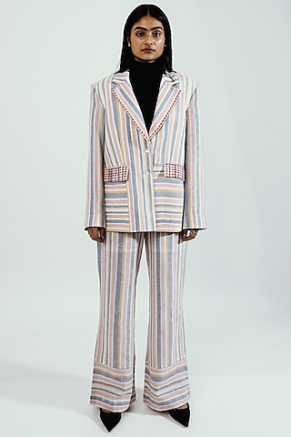 Multi-Colored Striped Pants by Joskai Studio