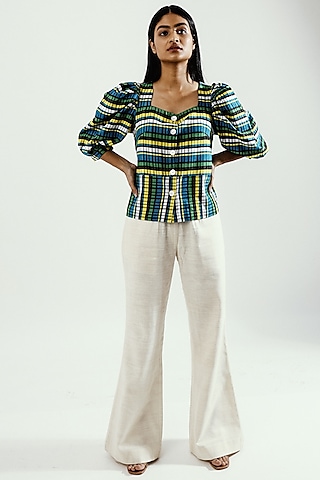 Multi-Colored Striped Top by Joskai Studio