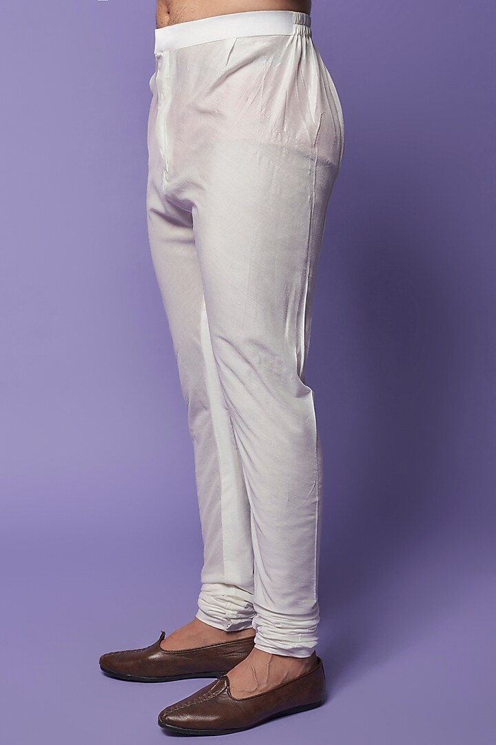 Ivory Organza Zari Embroidered Groom Sherwani Set by Sarab Khanijou at Pernia's Pop Up Shop