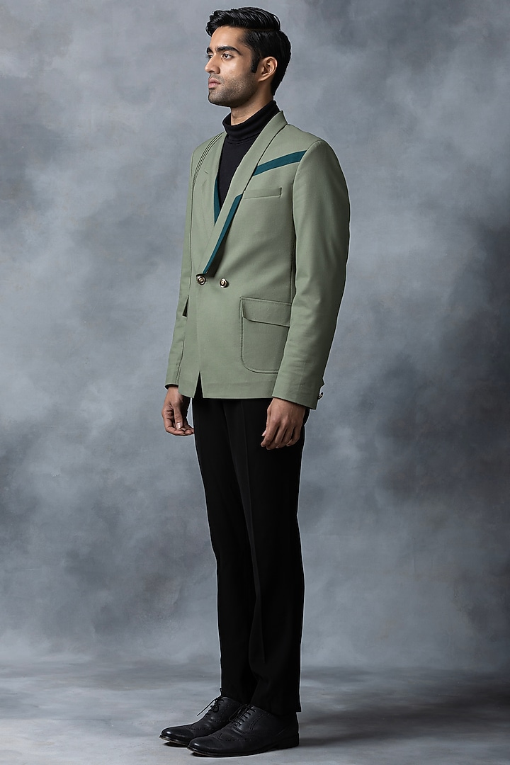 Green Suiting Blazer by Sarab Khanijou at Pernia's Pop Up Shop