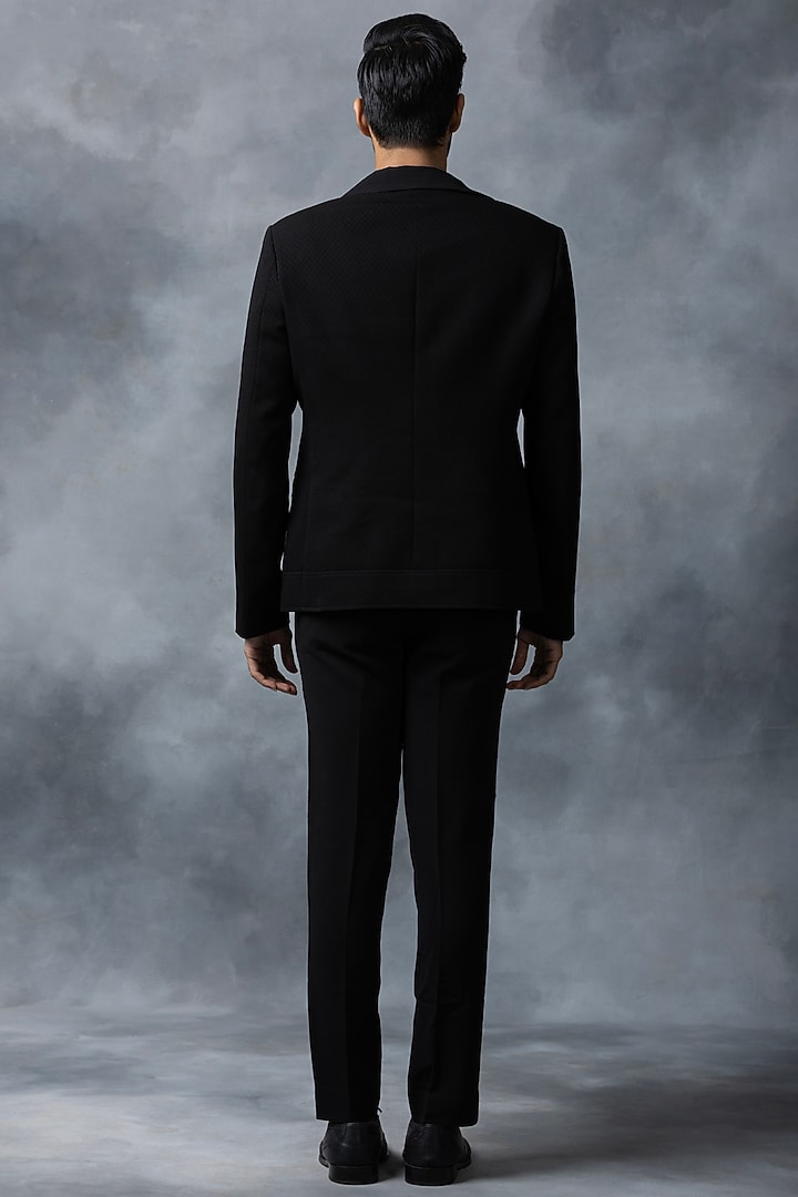 Black Sandwash Jacket by Sarab Khanijou at Pernia's Pop Up Shop