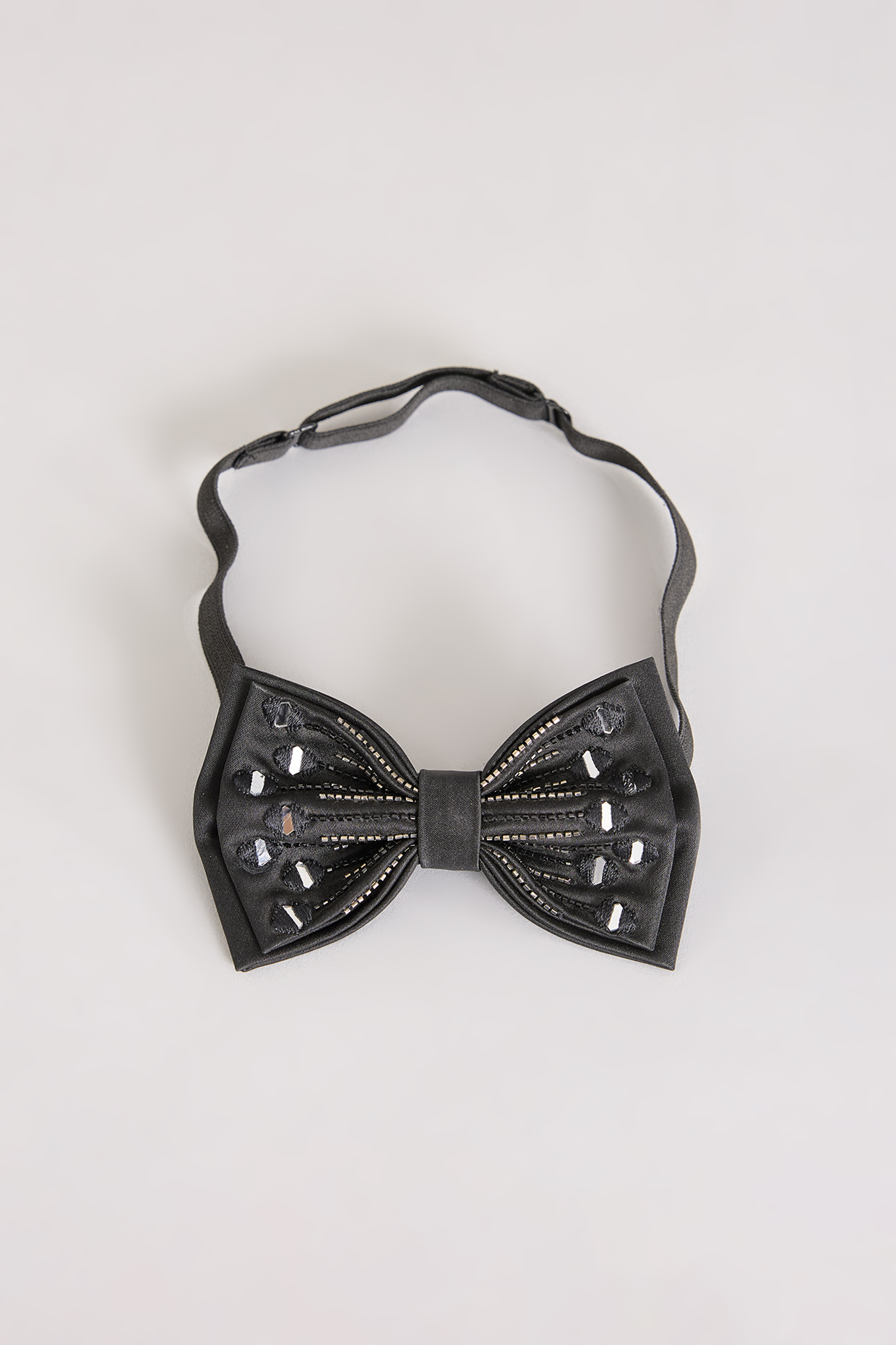 Black Satin Bowtie by Sarab Khanijou