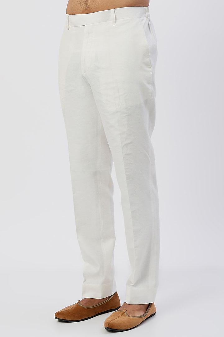 White Brocade Wedding Sherwani Set by Sarab Khanijou at Pernia's Pop Up Shop