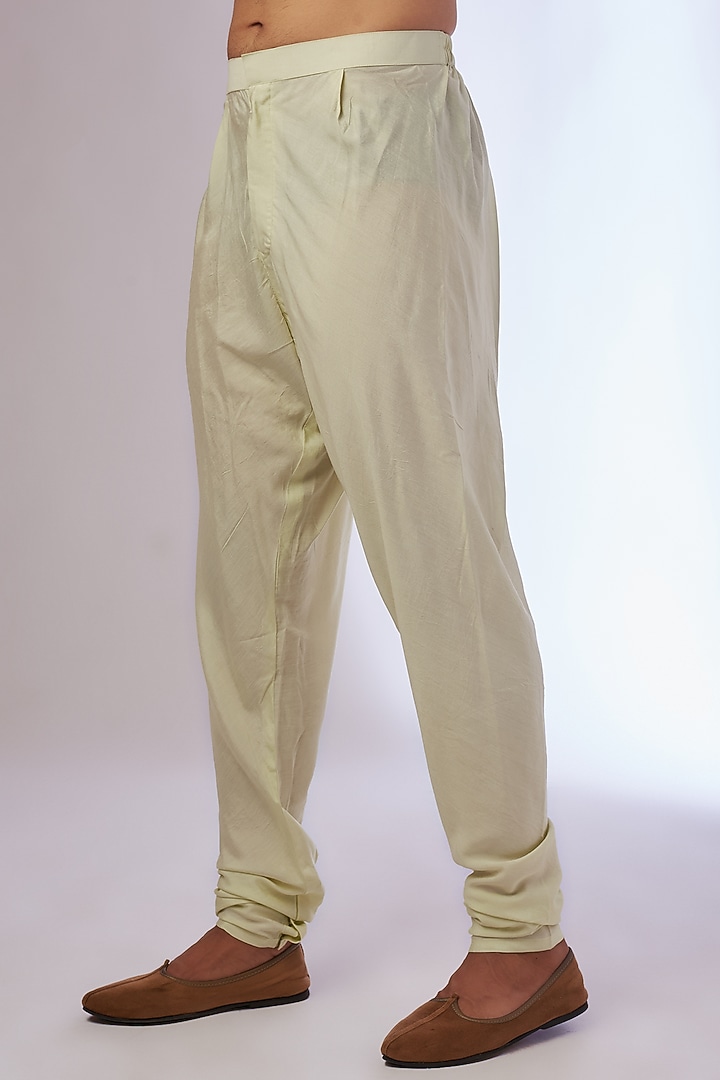 Ivory Organza & Silk Embroidered Groom Sherwani Set by Sarab Khanijou at Pernia's Pop Up Shop