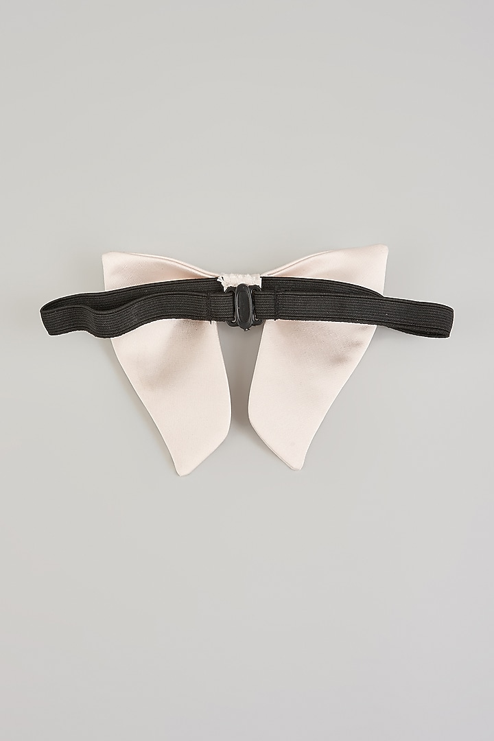 Ivory Silk Bow-Tie by Sarab Khanijou at Pernia's Pop Up Shop
