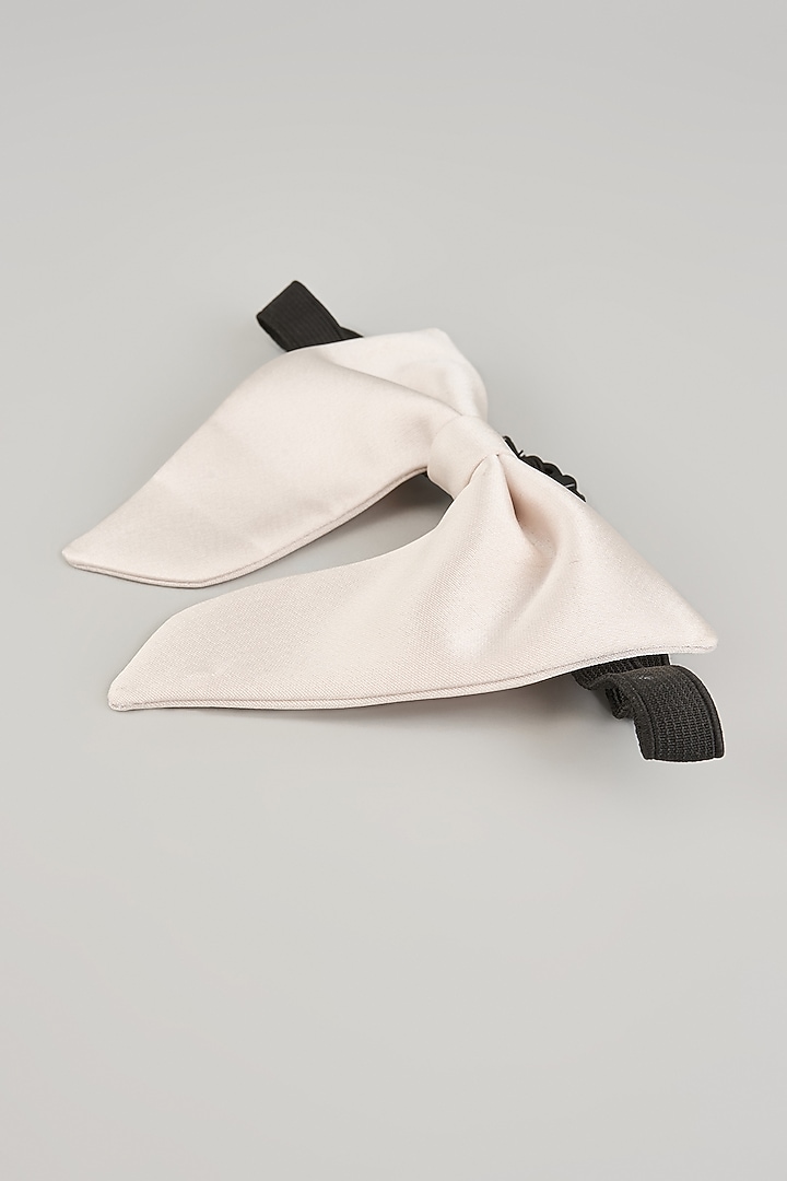 Ivory Silk Bow-Tie by Sarab Khanijou at Pernia's Pop Up Shop