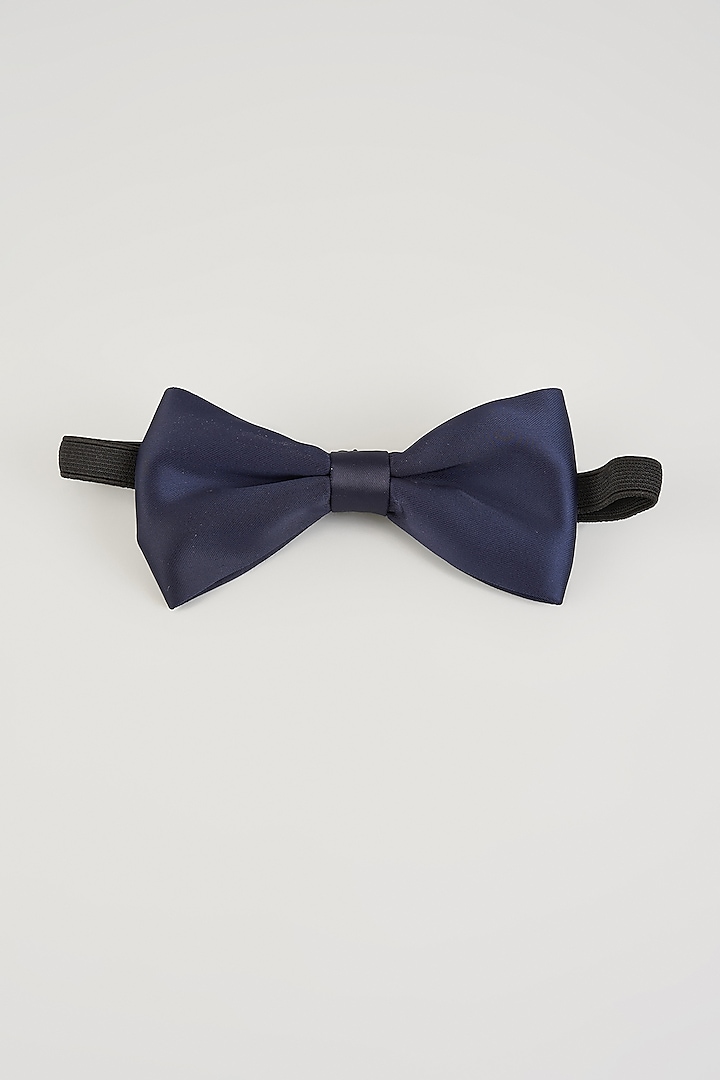 Midnight Blue Silk Bow-Tie by Sarab Khanijou