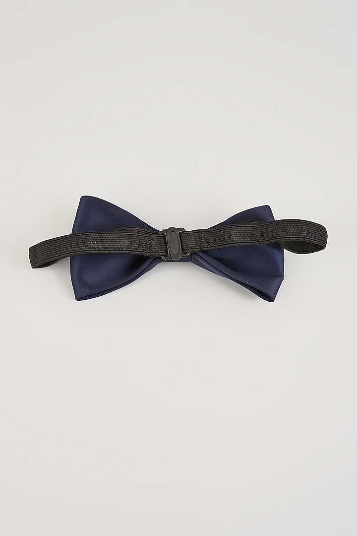Midnight Blue Silk Bow-Tie by Sarab Khanijou at Pernia's Pop Up Shop