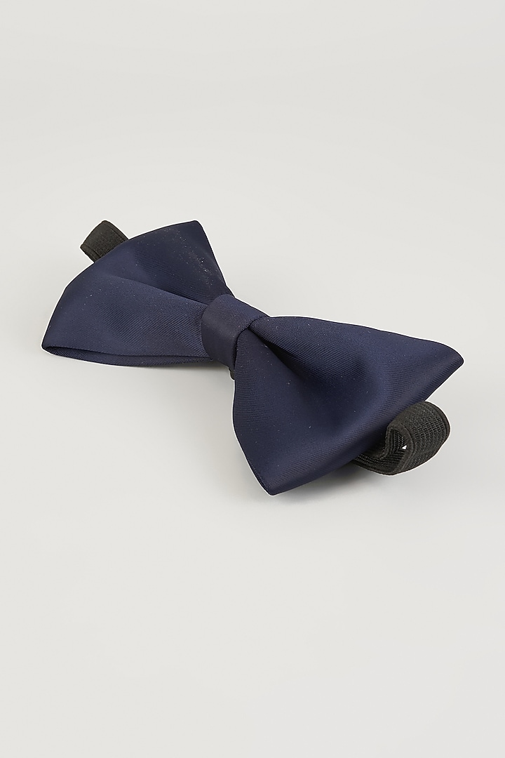 Midnight Blue Silk Bow-Tie by Sarab Khanijou at Pernia's Pop Up Shop
