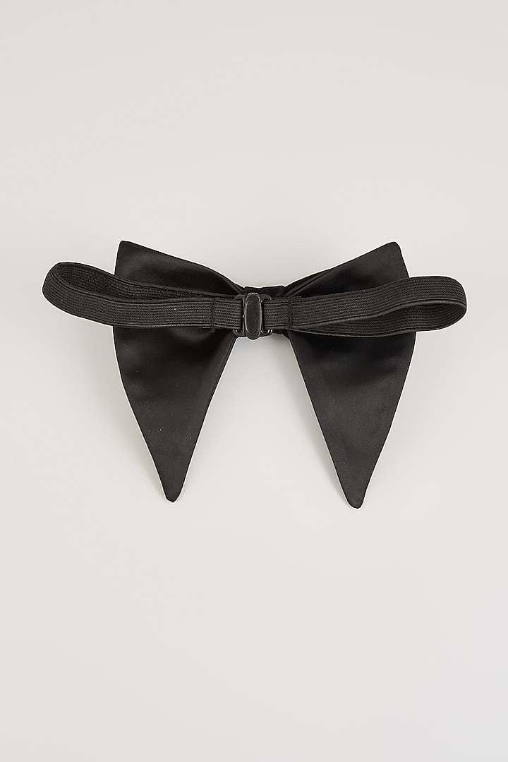 Black Velvet Layered Bow-Tie by Sarab Khanijou at Pernia's Pop Up Shop