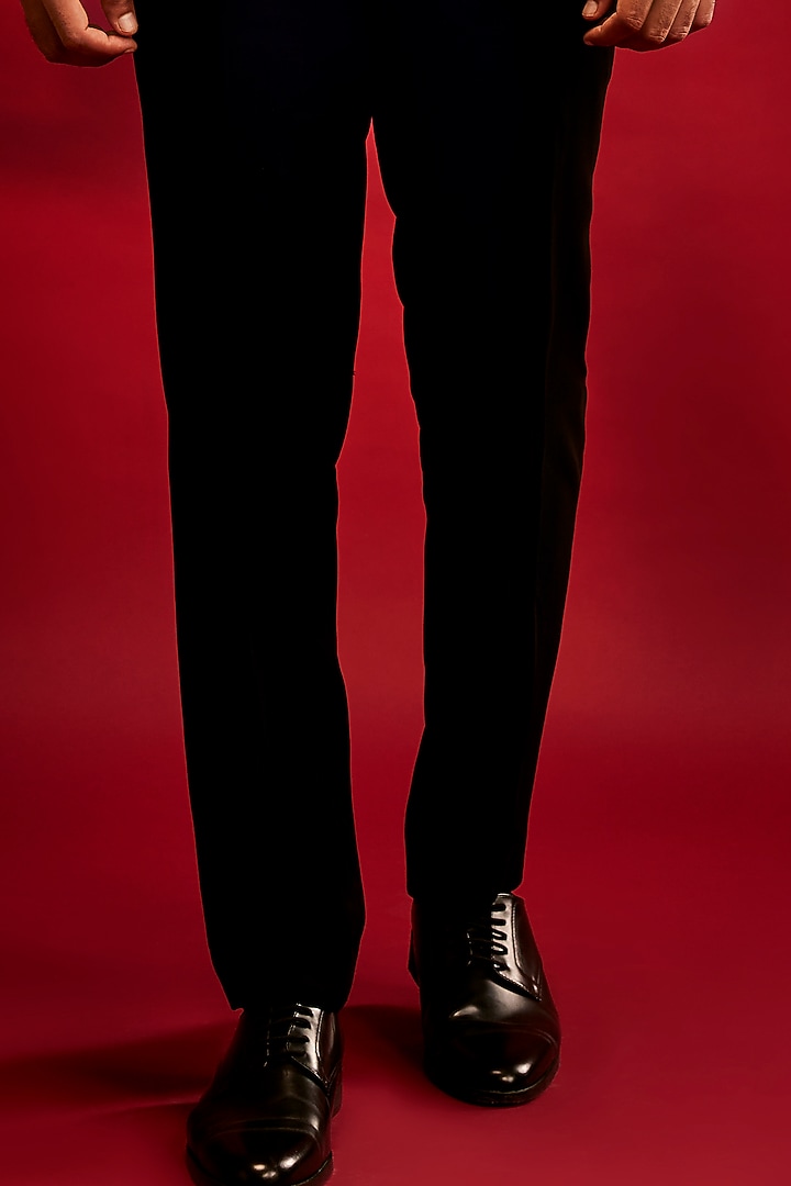 Ivory Sandwash Pearl Embroidered Tuxedo Set by Sarab Khanijou at Pernia's Pop Up Shop