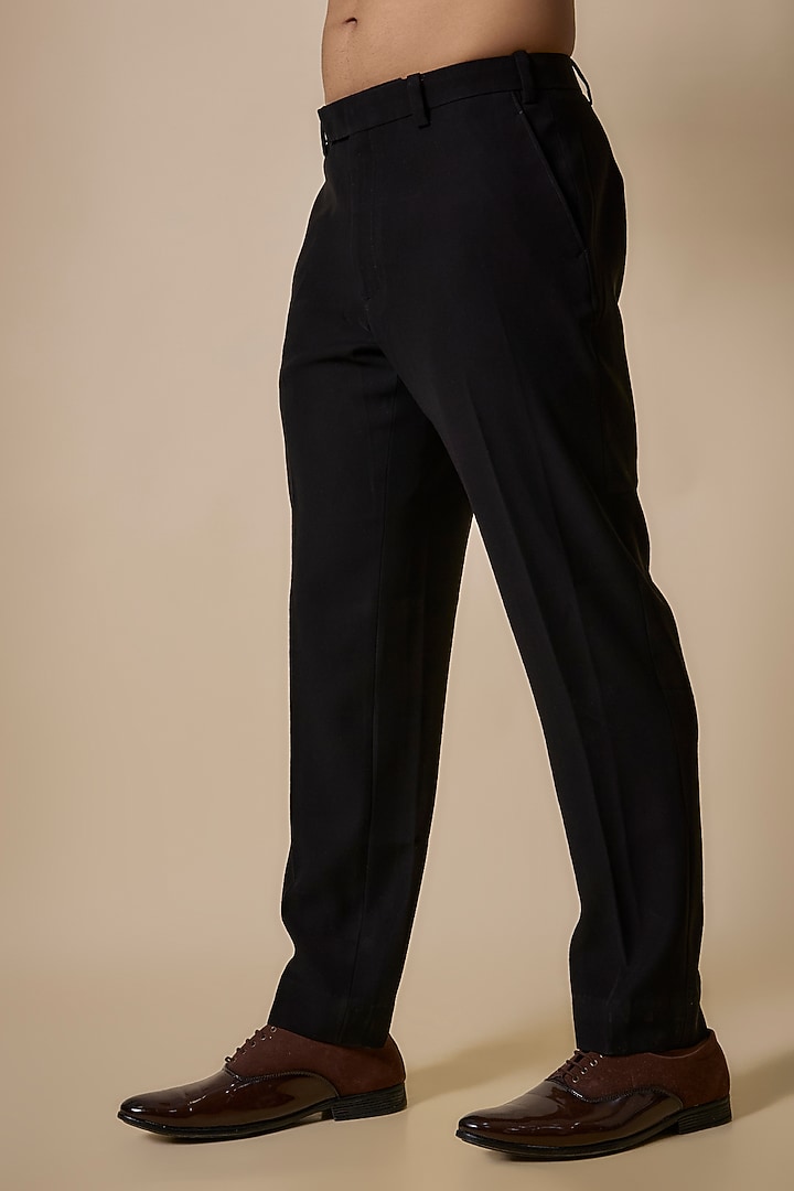 Teal Blue Sandwash Embroidered Tuxedo Set by Sarab Khanijou at Pernia's Pop Up Shop