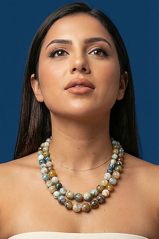 Multi-Colored Beaded Layered Necklace by Jovi Jewels