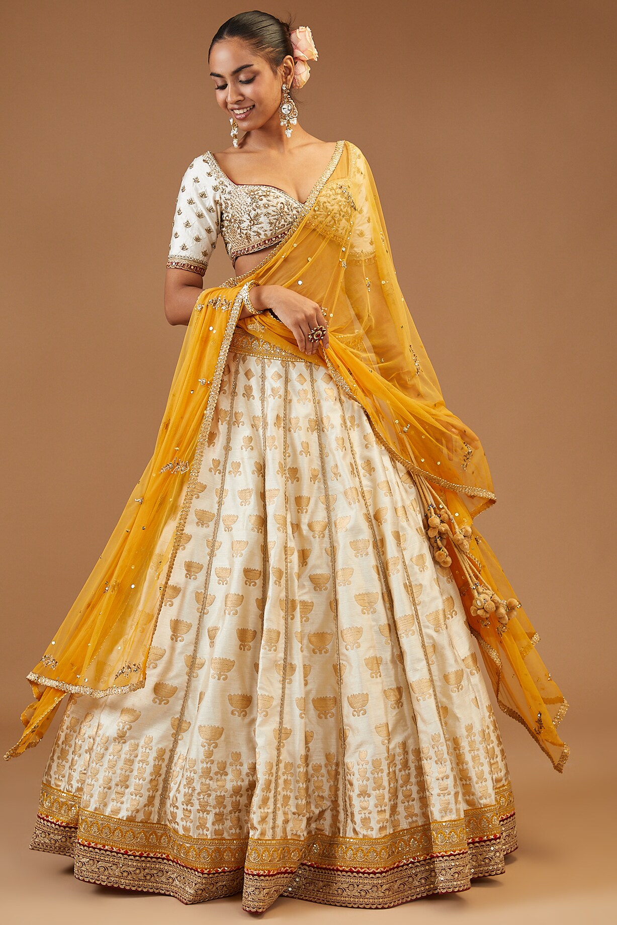 Silk Printed Lehenga