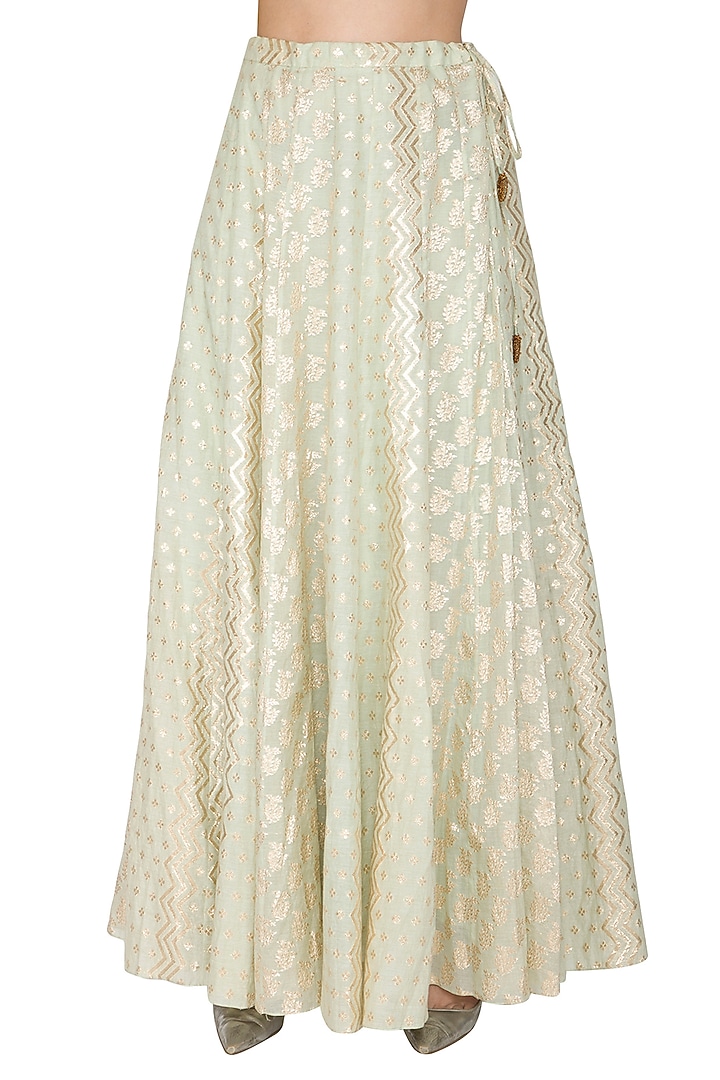 Yellow Embroidered Kurta Set by Joy Mitra at Pernia's Pop Up Shop